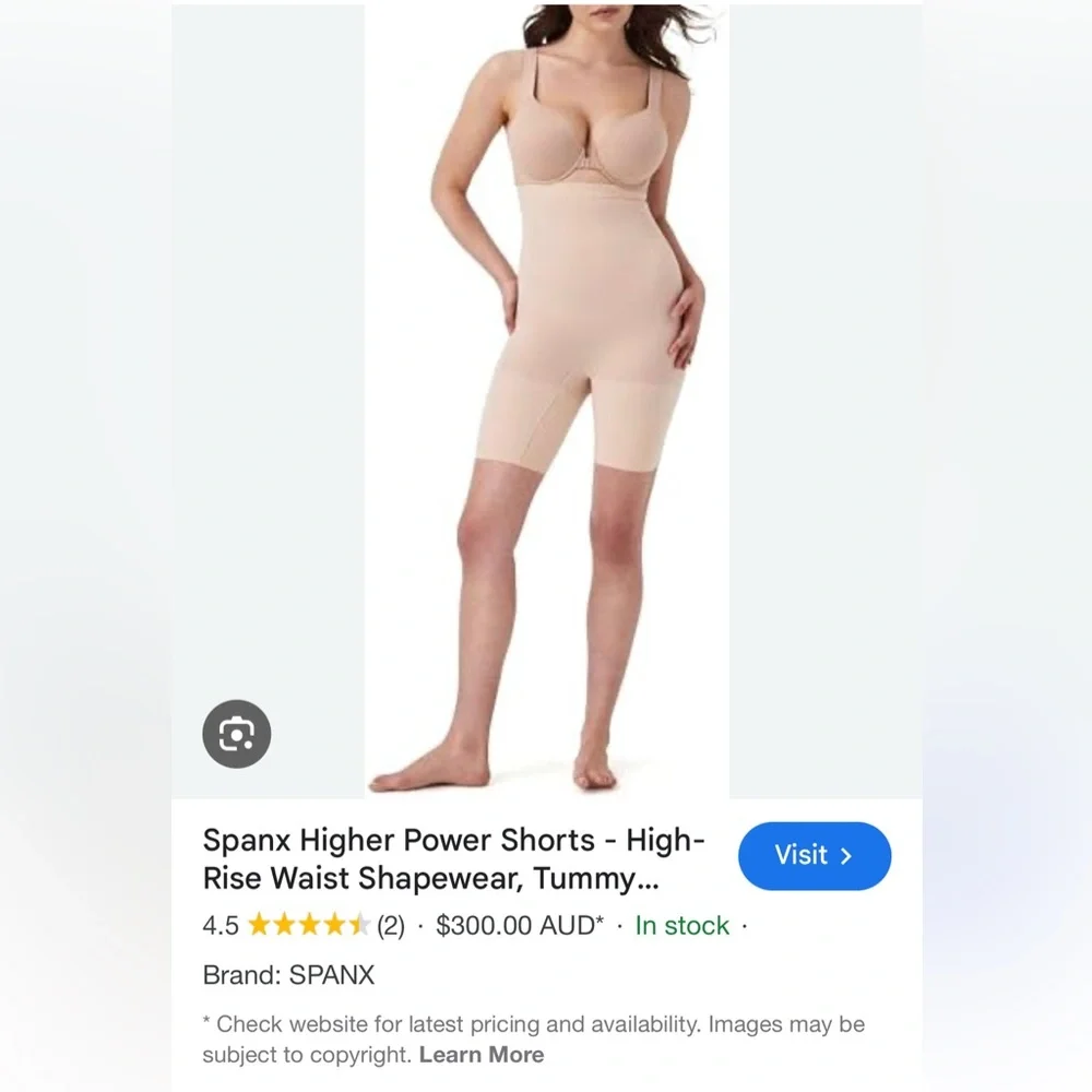 New Spanx Higher Power Shorts - High-Rise Waist Shapewear Sz XL - Picture 7 of 7